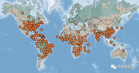 （上图：草地贪夜蛾的全球影响范围最新地图。图片来源：CABI）