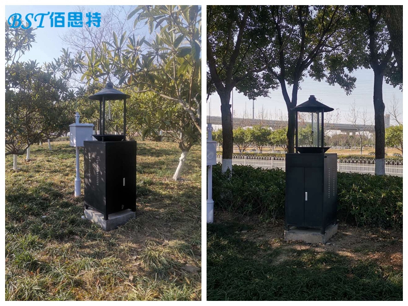佰思特虫情测报灯走进嘉兴某公园助力打造绿色生态